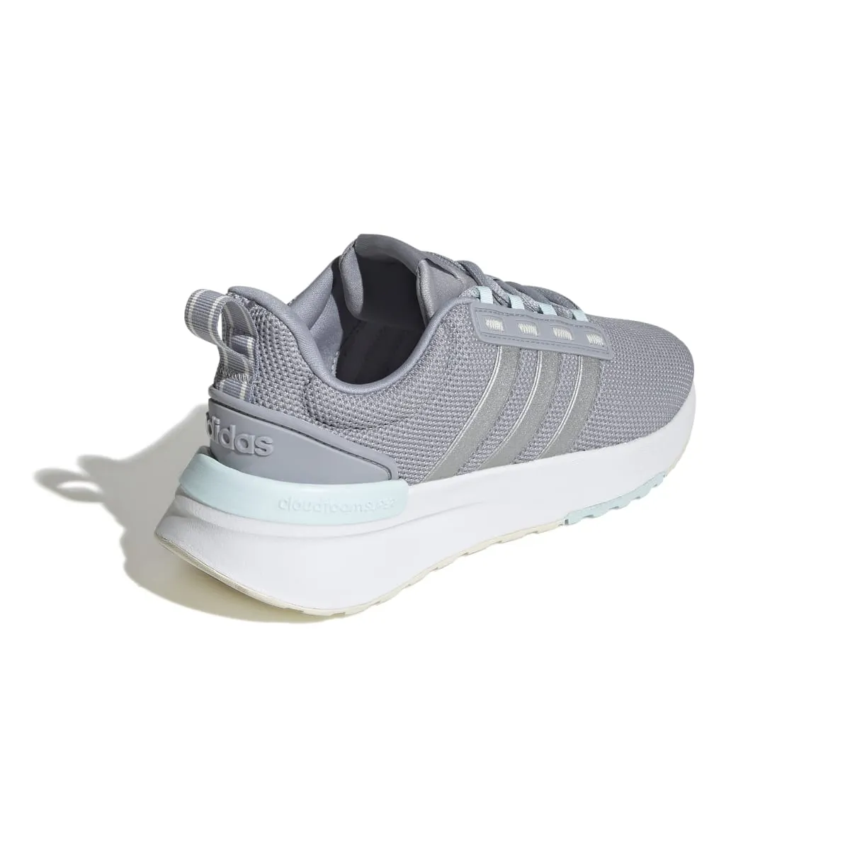 ADIDAS GX4202 RACER TR21 WMN'S (Medium) Silver/Silver/Grey Leather & Textile Running Shoes