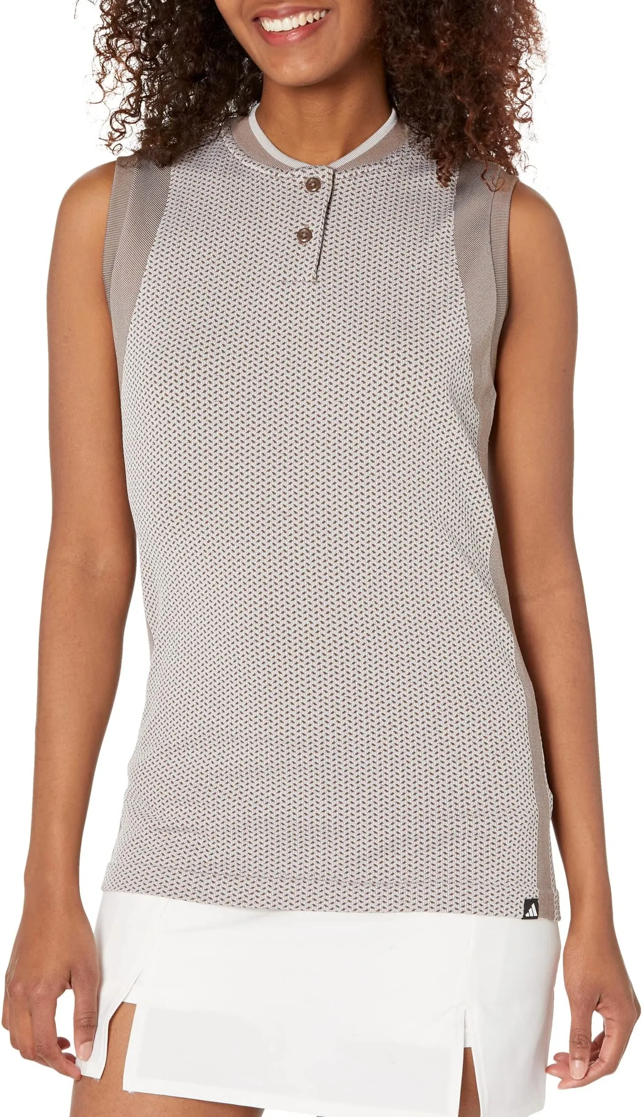 adidas Ultimate365 Tour Prime Knit Polo - Earth Strata