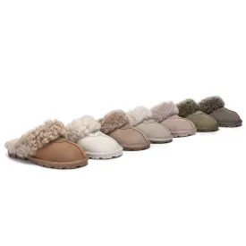 AUSTRALIAN SHEPHERD UGG Slipper Double Faced Sheepskin Waffle Curly #AS2064