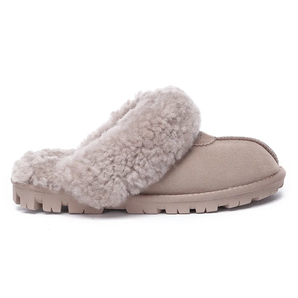 AUSTRALIAN SHEPHERD UGG Slipper Double Faced Sheepskin Waffle Curly #AS2064