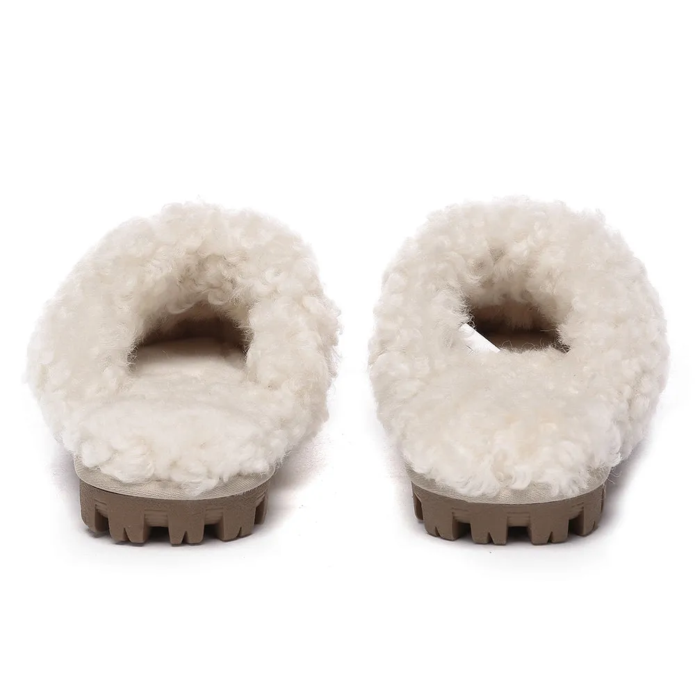 AUSTRALIAN SHEPHERD UGG Slipper Double Faced Sheepskin Waffle Curly #AS2064