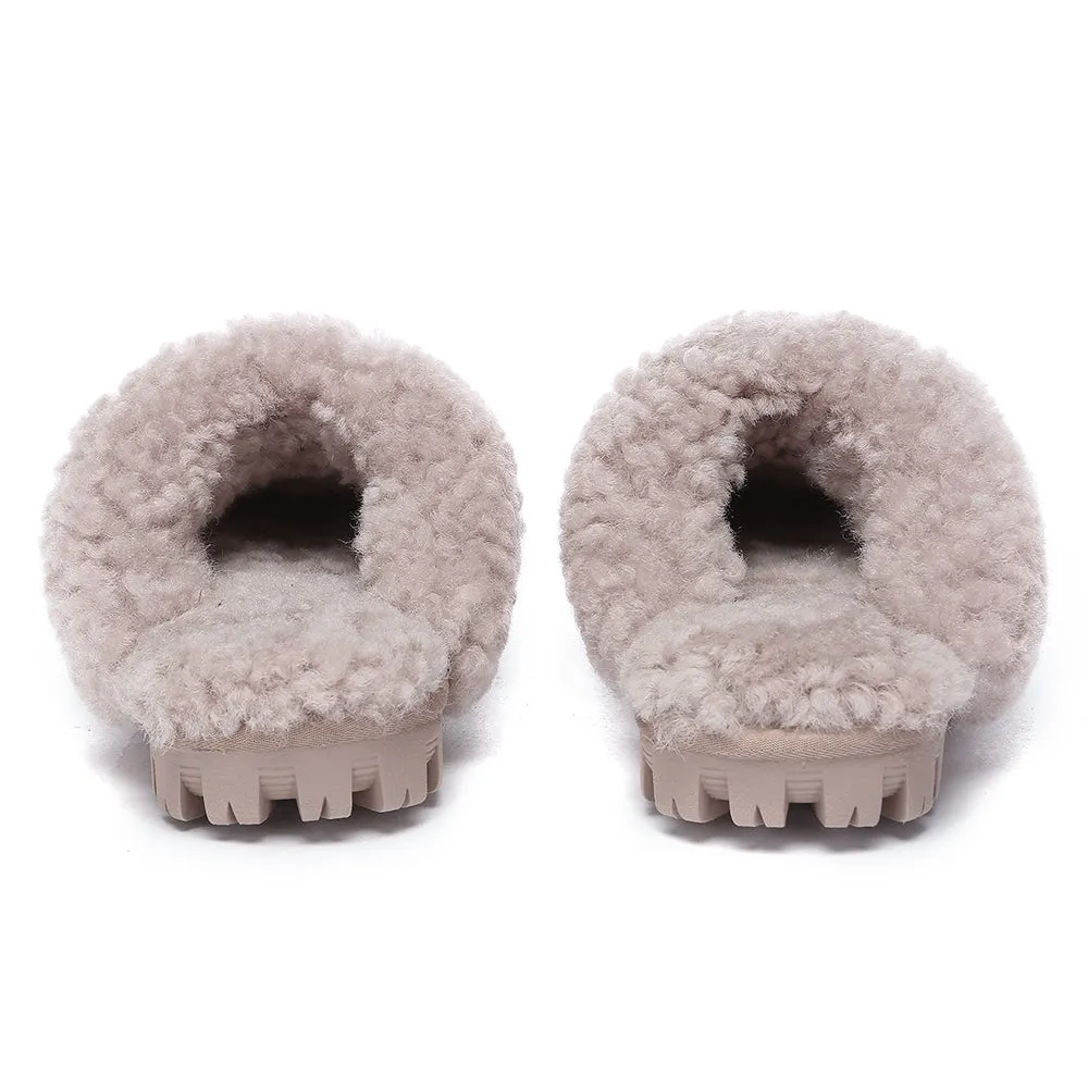 AUSTRALIAN SHEPHERD UGG Slipper Double Faced Sheepskin Waffle Curly #AS2064