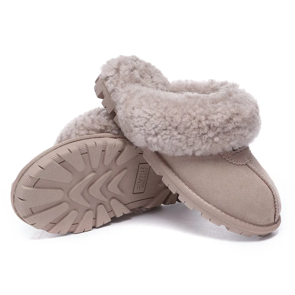 AUSTRALIAN SHEPHERD UGG Slipper Double Faced Sheepskin Waffle Curly #AS2064