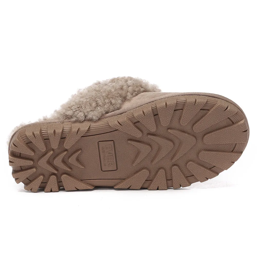 AUSTRALIAN SHEPHERD UGG Slipper Double Faced Sheepskin Waffle Curly #AS2064