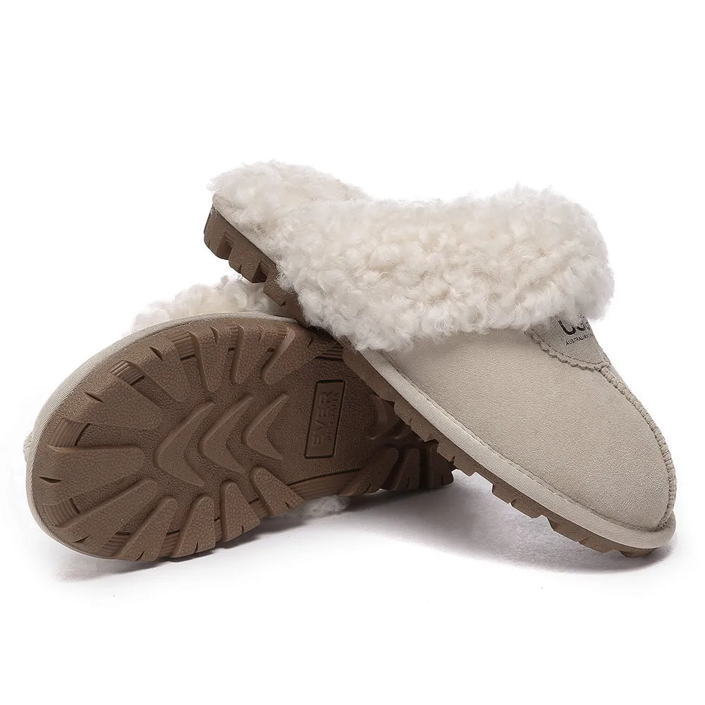AUSTRALIAN SHEPHERD UGG Slipper Double Faced Sheepskin Waffle Curly #AS2064