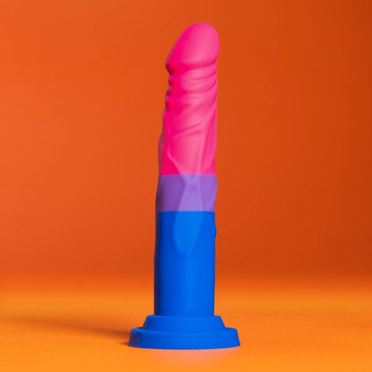 Avant By Blush® | Pride Love P8: Artisan 7 Inch Dildo with Suction Cup Base - Elegantly Made with Smooth Ultrasilk® Purio™ Silicone