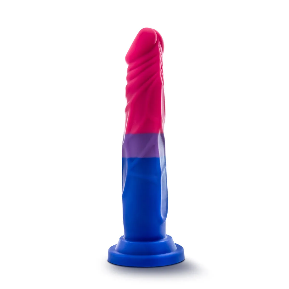 Avant By Blush® | Pride Love P8: Artisan 7 Inch Dildo with Suction Cup Base - Elegantly Made with Smooth Ultrasilk® Purio™ Silicone