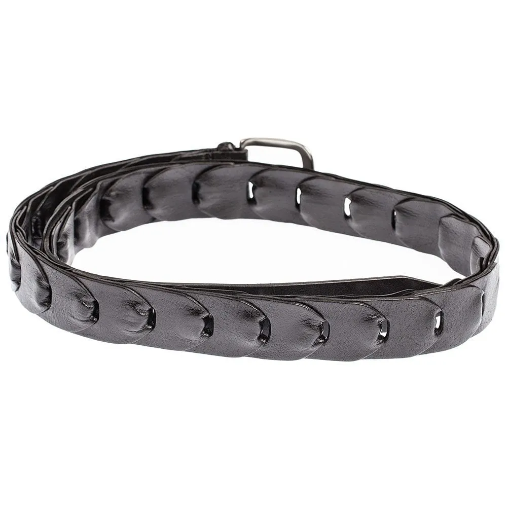Badgery Belts Kangaroo Link Belt - Black