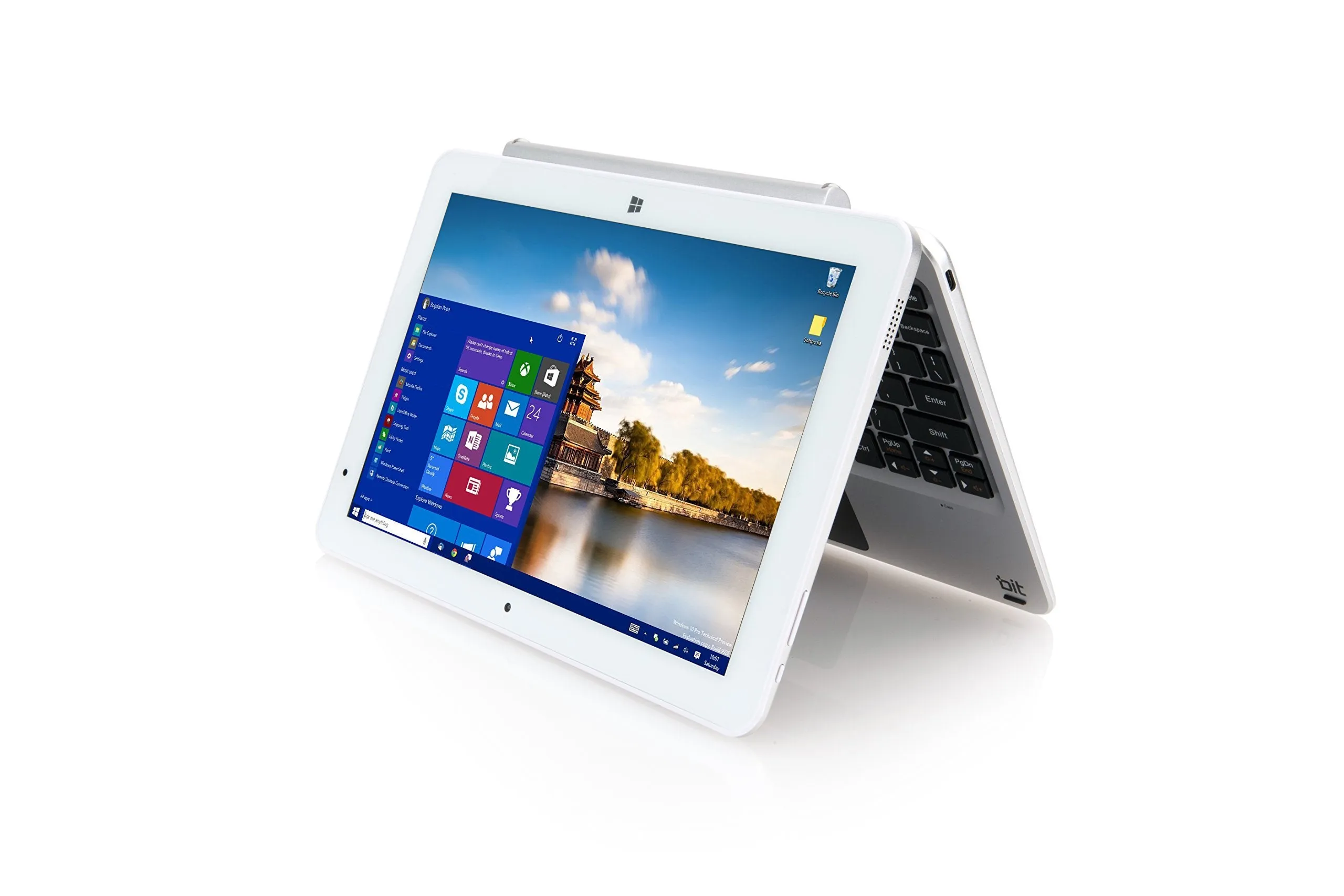 Beantech W11046APS CORE  Windows 10 Detachable PC, Cherry Trail CPU, 4GB RAM 64GB Storage, HD Touchscreen, 11.6", Silver