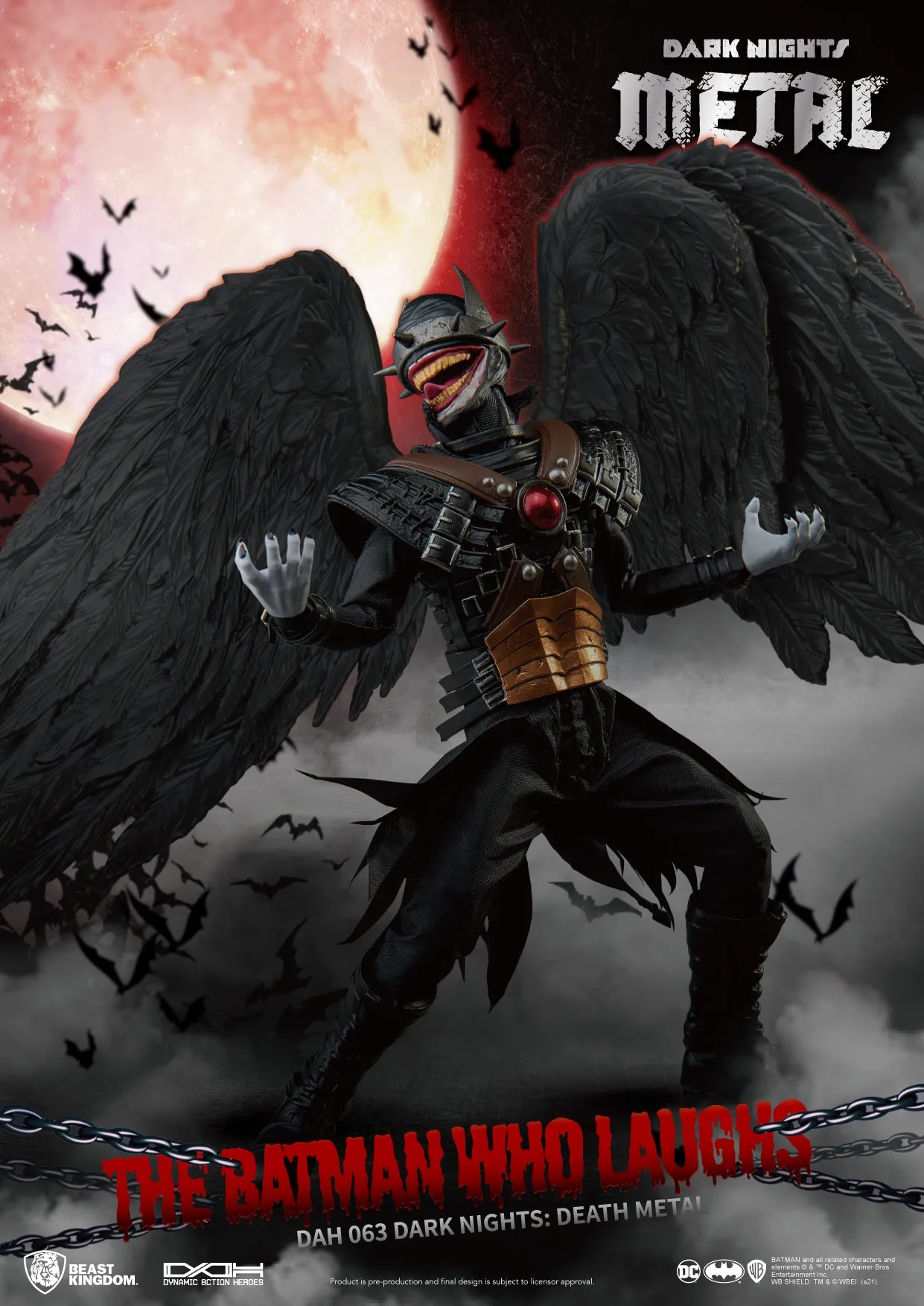 Beast Kingdom DAH-063 DC Dark Nights: Death Metal Batman Who Laughs 1:9 Scale Dynamic 8ction Heroes Action Figure