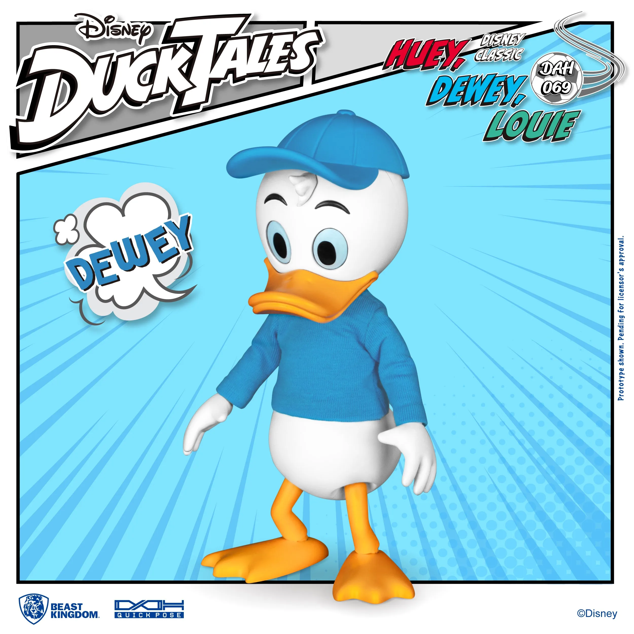 Beast Kingdom DAH-069 Disney DuckTales Huey Dewey Louie Dynamic 8ction Heroes Action Figures