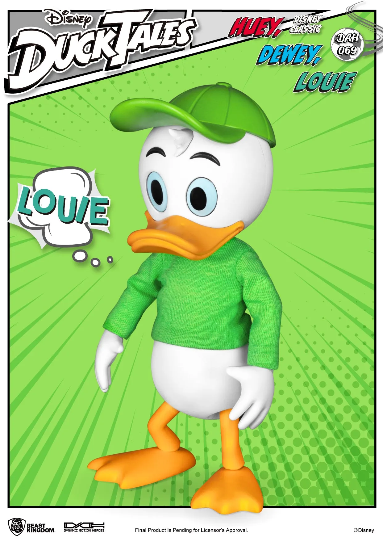 Beast Kingdom DAH-069 Disney DuckTales Huey Dewey Louie Dynamic 8ction Heroes Action Figures