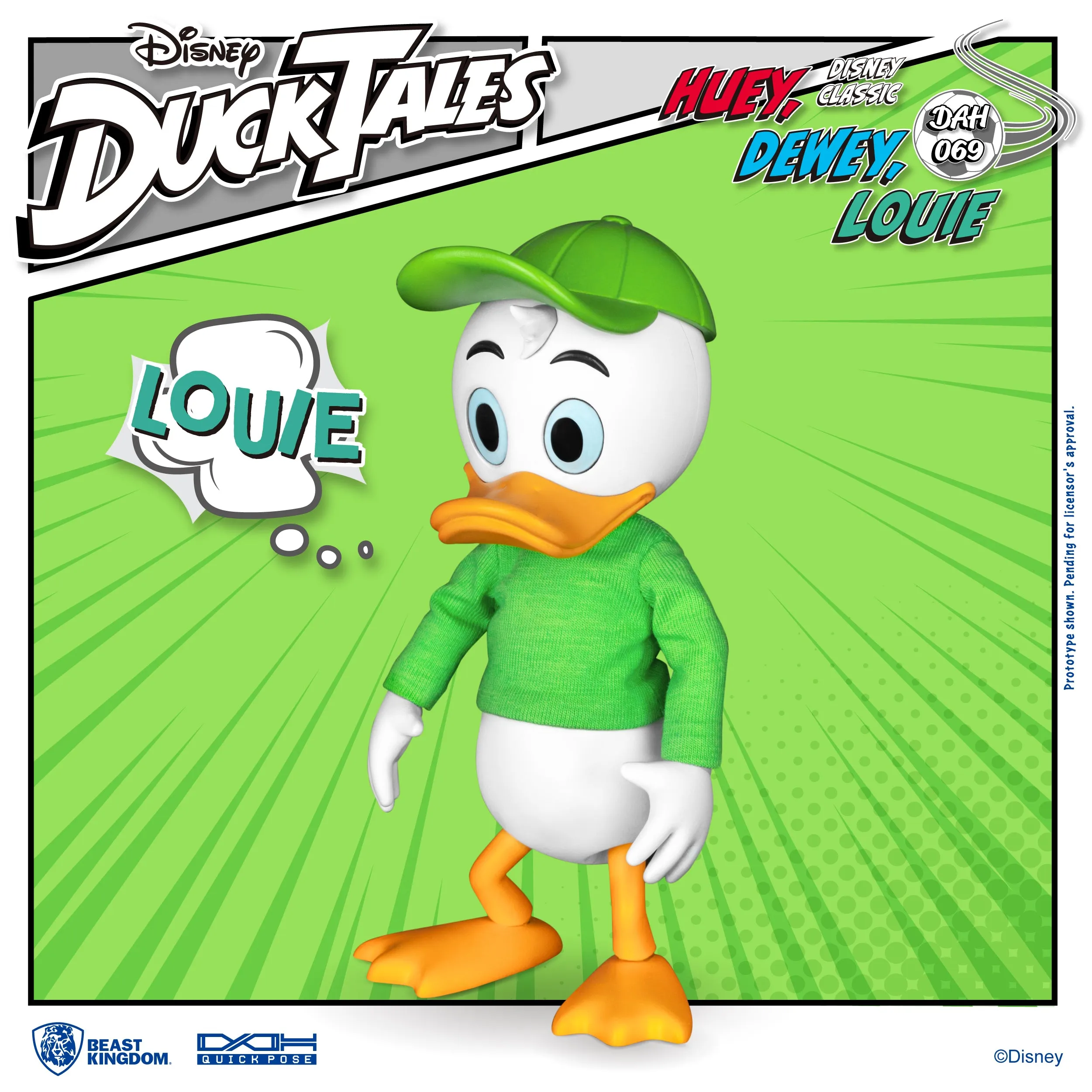 Beast Kingdom DAH-069 Disney DuckTales Huey Dewey Louie Dynamic 8ction Heroes Action Figures