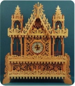 Bell Tower Clock Advanced Scroll Saw Pattern
