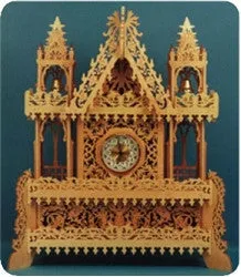 Bell Tower Clock Advanced Scroll Saw Pattern
