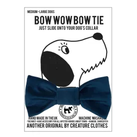 Blue Velvet Dog Bow Tie