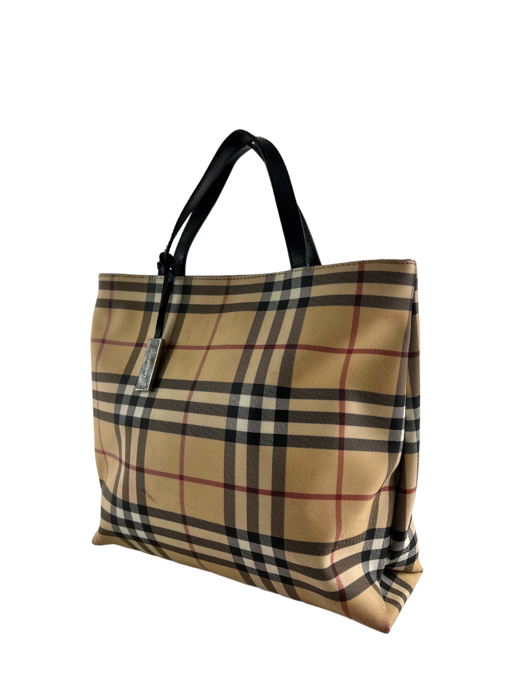Burberry Classic Nova Checked Canvas Tote