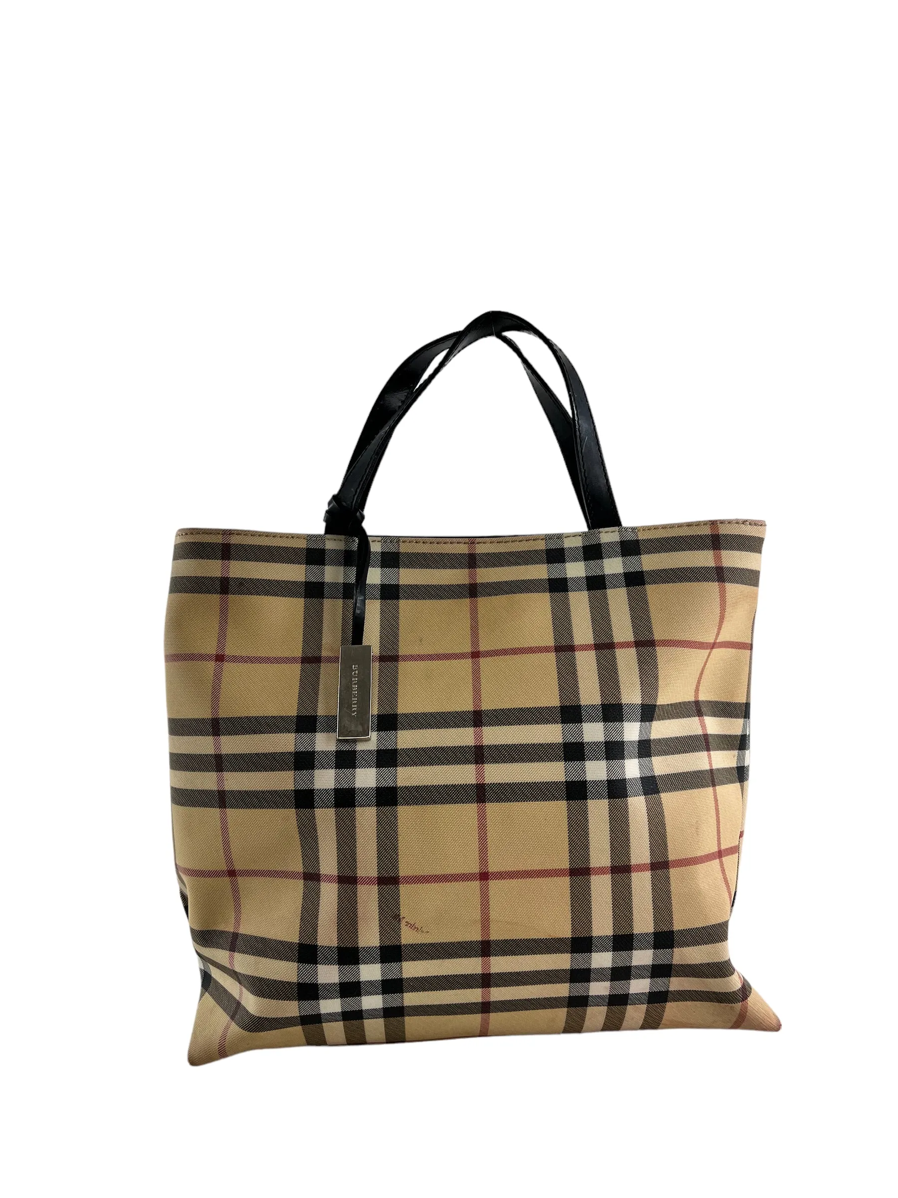 Burberry Classic Nova Checked Canvas Tote
