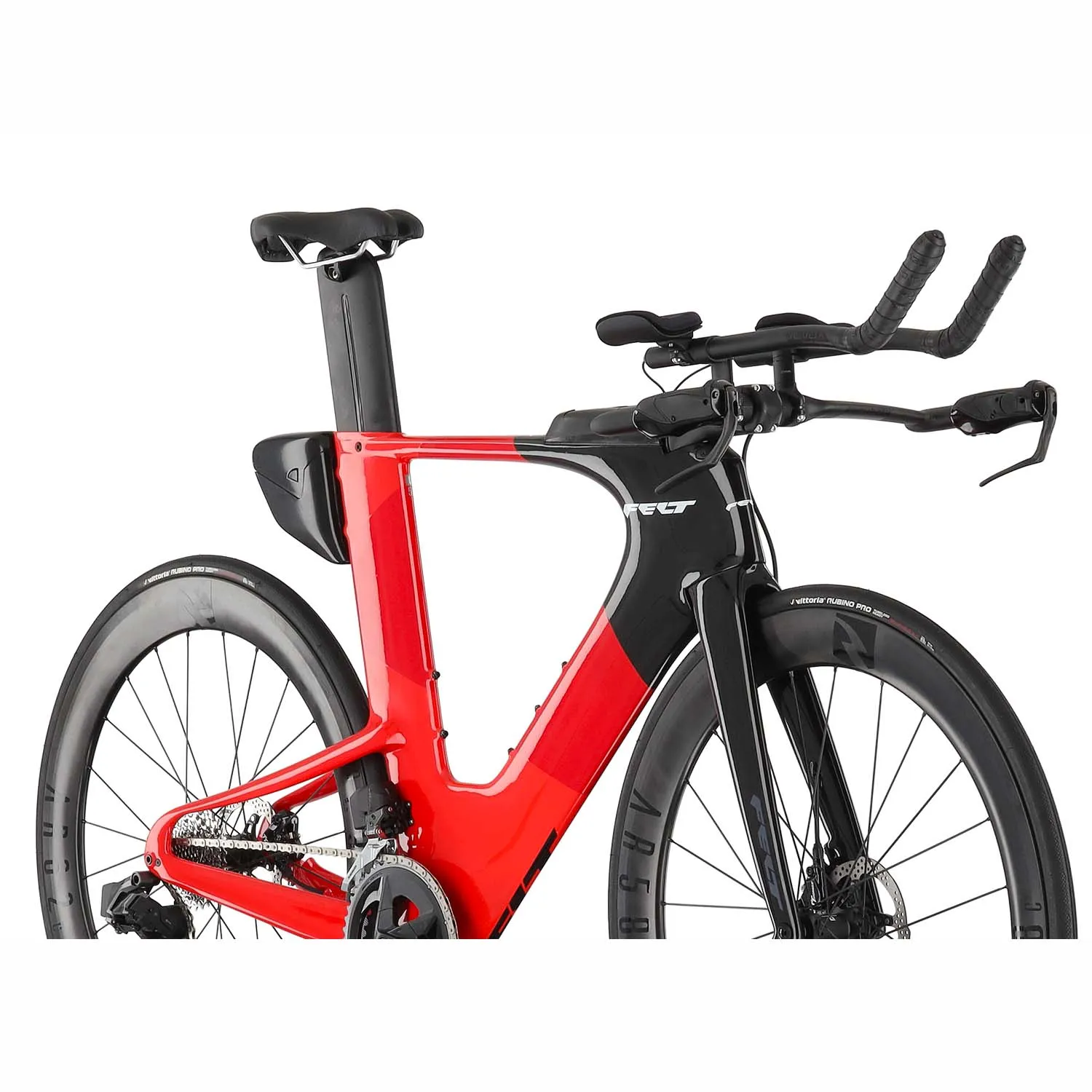Felt IAX Advanced Rival Etap AXS, Time Trail Bike, Gloss Hibiscus Red