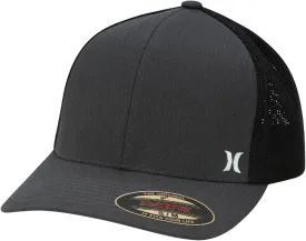 Hurley Men's Caps - Mini Icon Mesh Panel Baseball Cap - Fitted Hats for Men