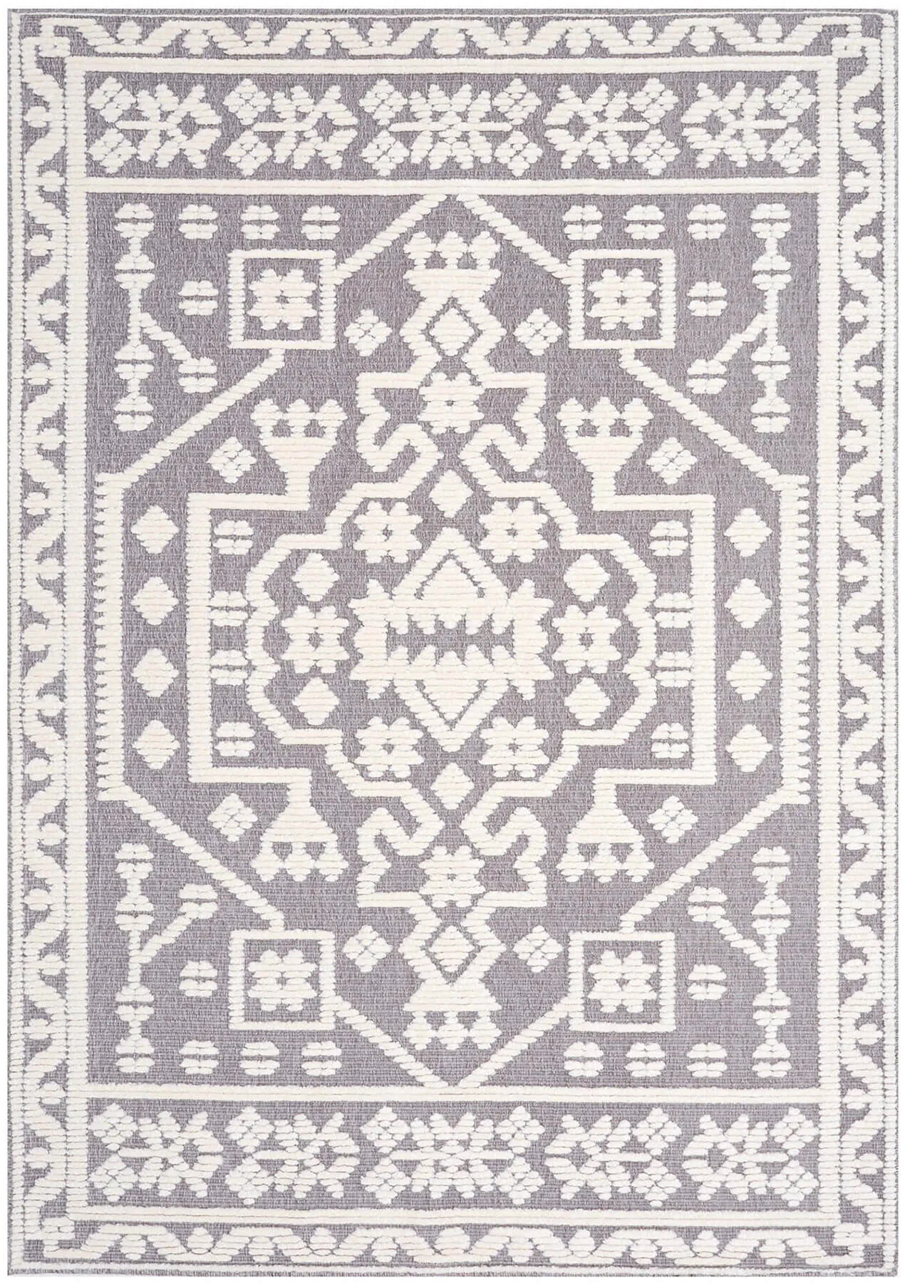 Lawson White and Grey Rug