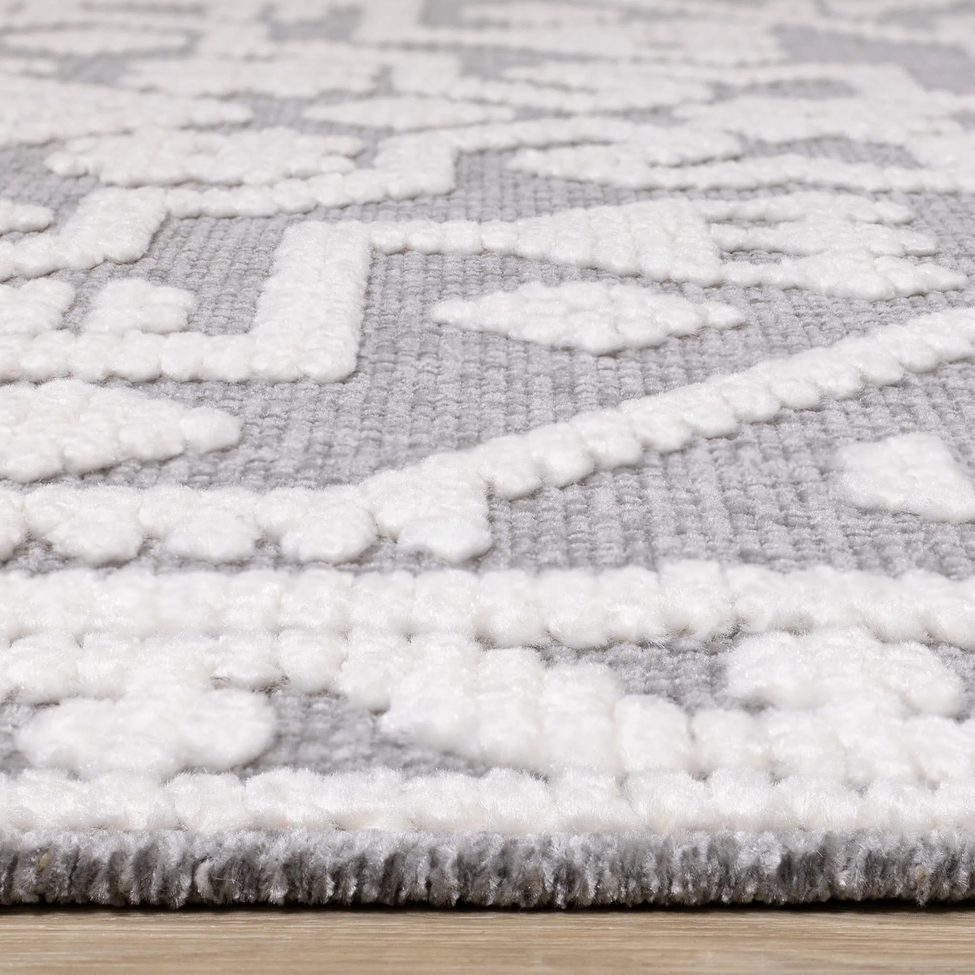 Lawson White and Grey Rug