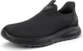 Men's Hands-Free Slip On Sneakers | Laceless Walking Shoes for Gym/Travel/Office