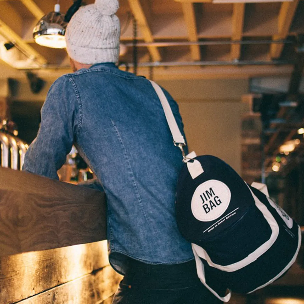 Navy & Cream Holdall Bag