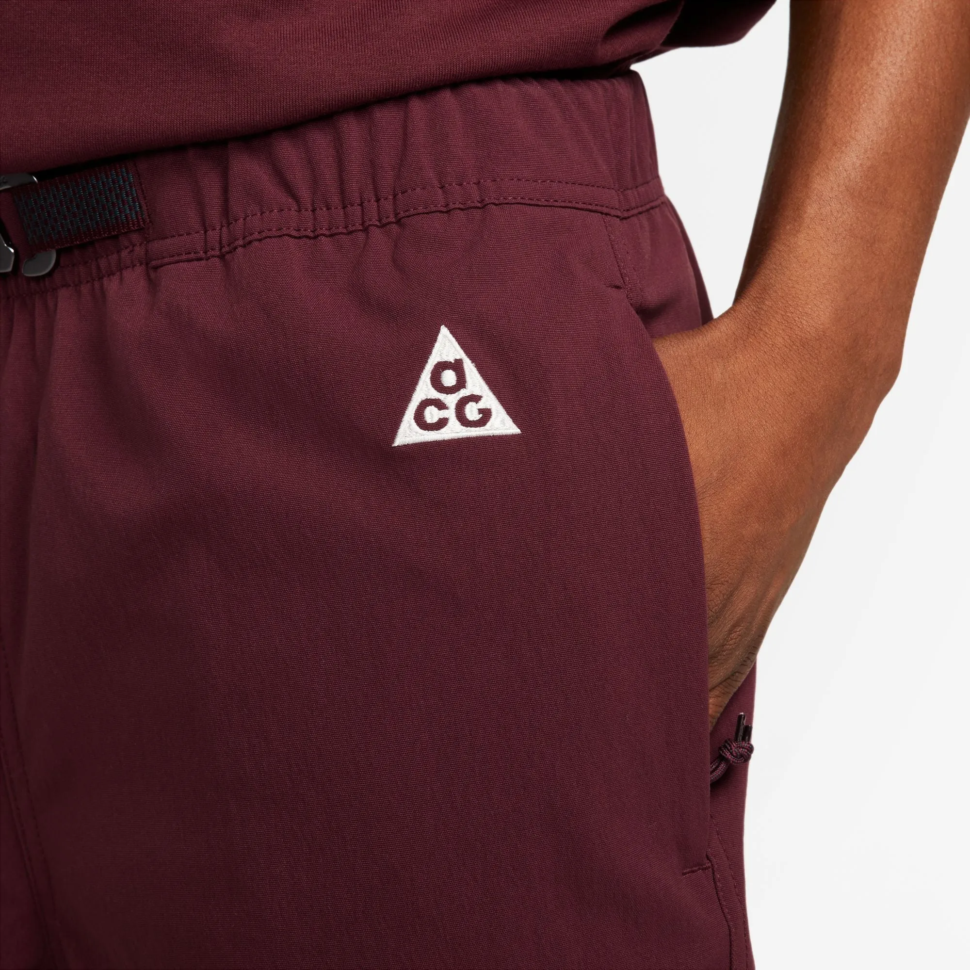 Nike ACG Men's Trail Pants (Night Maroon/Deep Jungle/Summit White)