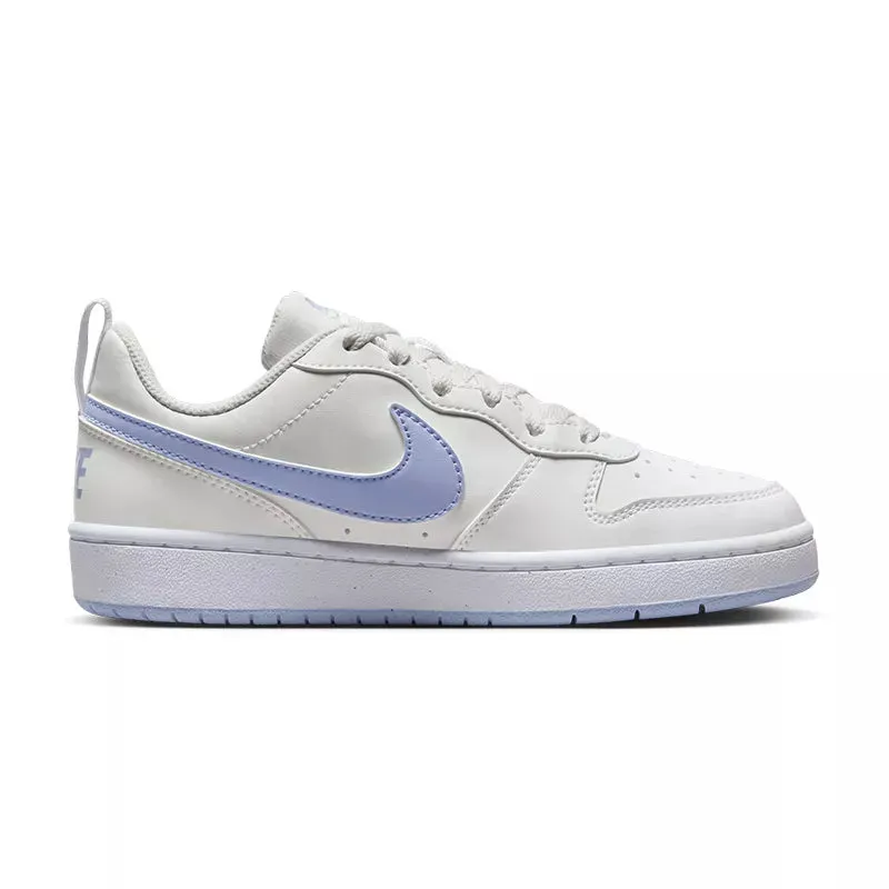 Nike - Baskets Nike Court Borough Low 2 Junior - Blanc Et Violet - Femme