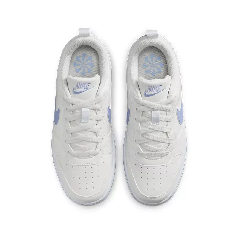 Nike - Baskets Nike Court Borough Low 2 Junior - Blanc Et Violet - Femme