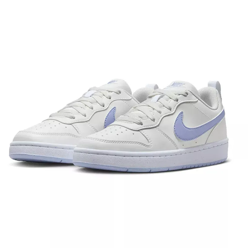 Nike - Baskets Nike Court Borough Low 2 Junior - Blanc Et Violet - Femme