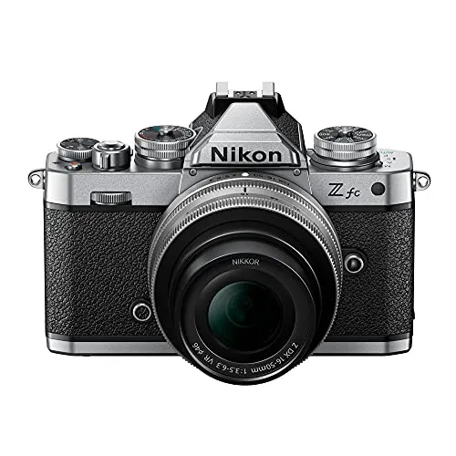 Nikon Z fc DX-Format Mirrorless Camera Body w/NIKKOR Z DX 16-50mm f/3.5-6.3 VR - Silver (International Model)