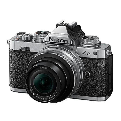 Nikon Z fc DX-Format Mirrorless Camera Body w/NIKKOR Z DX 16-50mm f/3.5-6.3 VR - Silver (International Model)