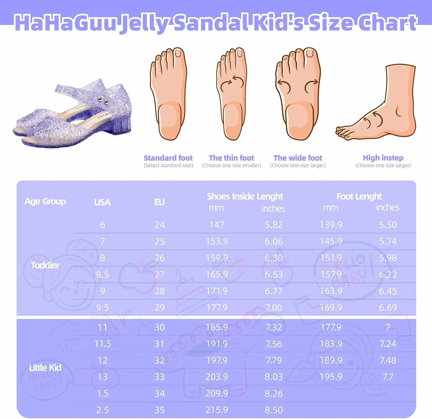 Princess Jelly Flats Shoes Girls Birthday Party Heels Snow Queen Cosplay Costumes Dress Up Sandals for Toddler Little Girls Big Kids