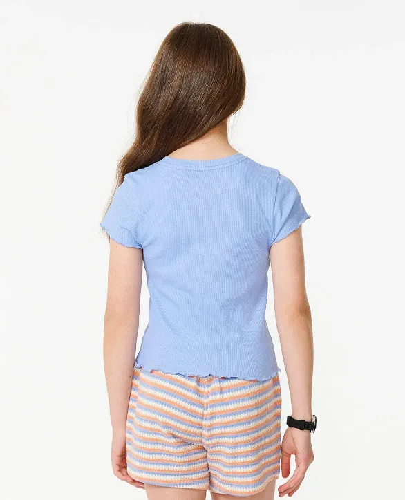 Rip Curl Sun Catcher Rib Tee-Girls