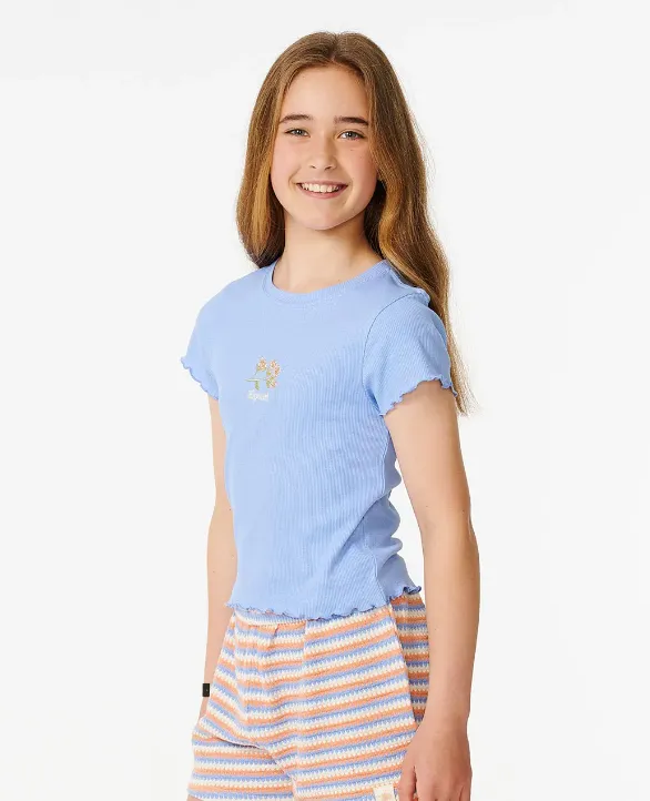 Rip Curl Sun Catcher Rib Tee-Girls